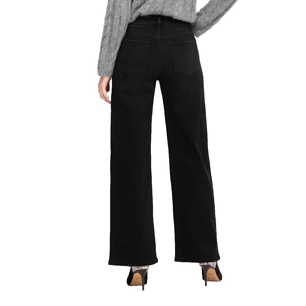 Vervet High Rise Long Wide Jeans Studded Black Denim Size 26 - Picture 12 of 12